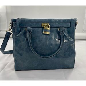 GAL faux leather new without tags slate grey bag